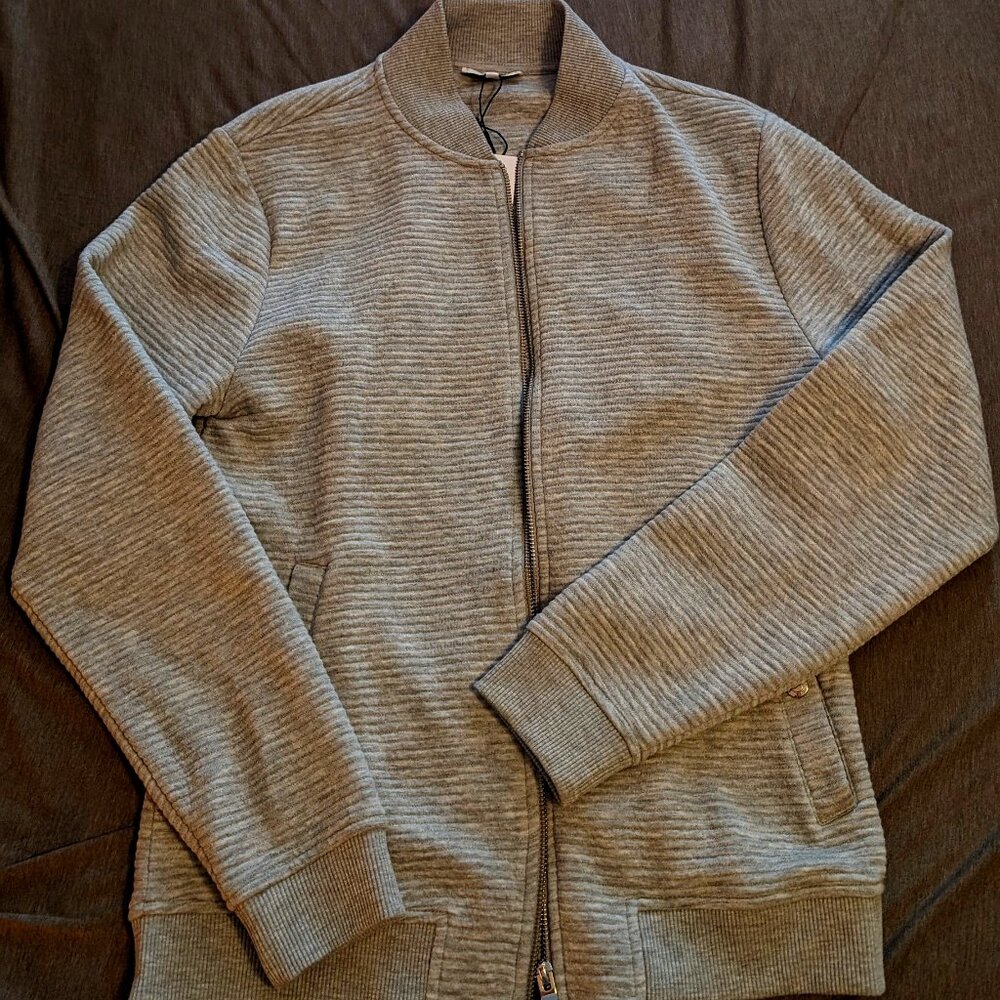 Charles Textured Jersey Bomber Jacket